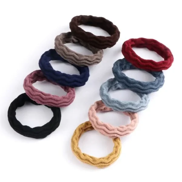 Elástico de cabelo c/4 - Cores Neutras Sortidas