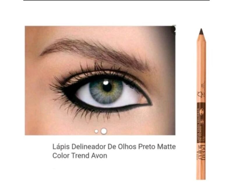 Lápis Delineador para Olhos Color Trend Preto Matte - Avon 1,1gr - Imagem 2